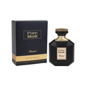 Rasasi Pure Musk Perfume - 100ml EDP - Unisex Long Lasting Clean Powdery White Musk Floral Spray