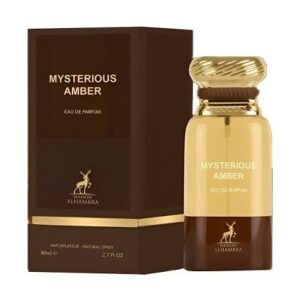 Maison Alhambra Mysterious Amber EDP - 80ml Eau De Parfum Spray - Long Lasting Niche Rich Warm Spicy Amber Vanilla Woody Perfume For Unisex